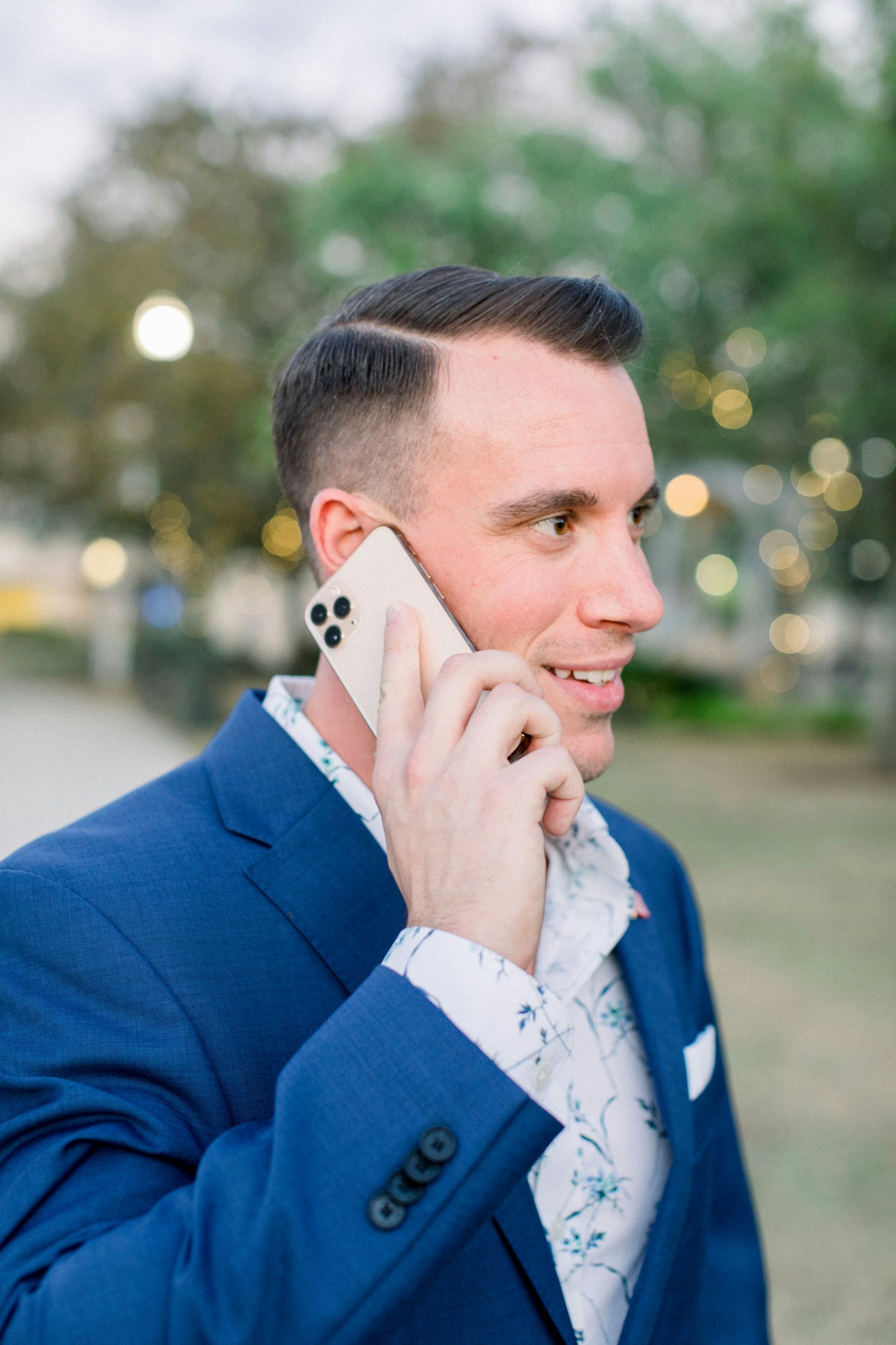 Person using a smartphone